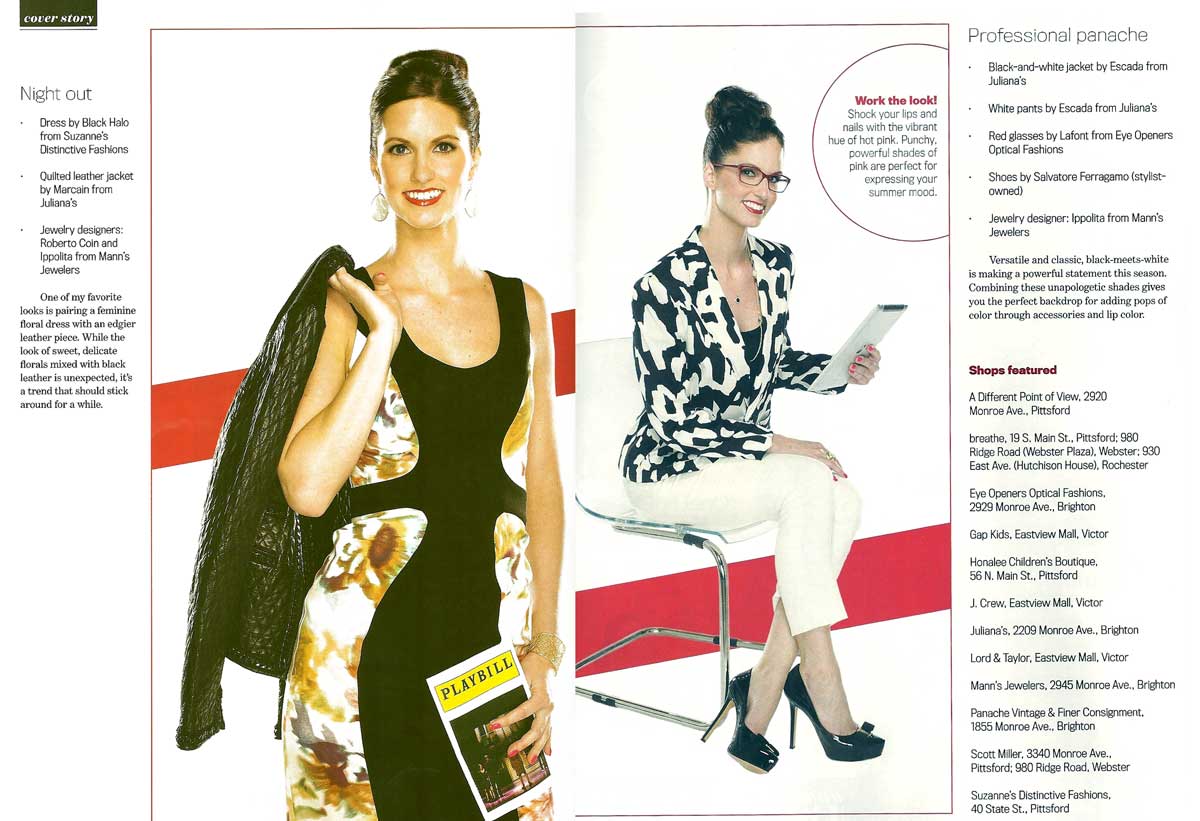 Monica Flaum Fashion Update - Rochester Magazine June 2013