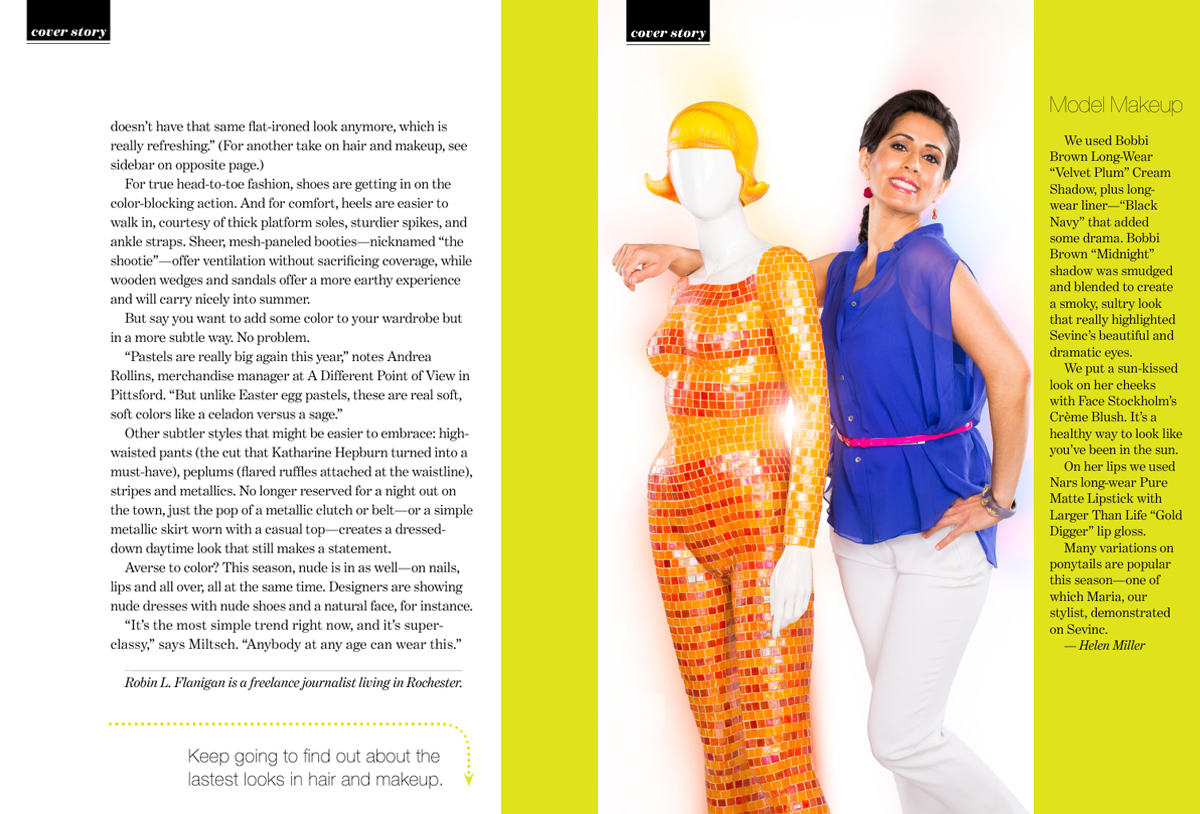 Monica Flaum Makeover, Democrat & Chronicle Press