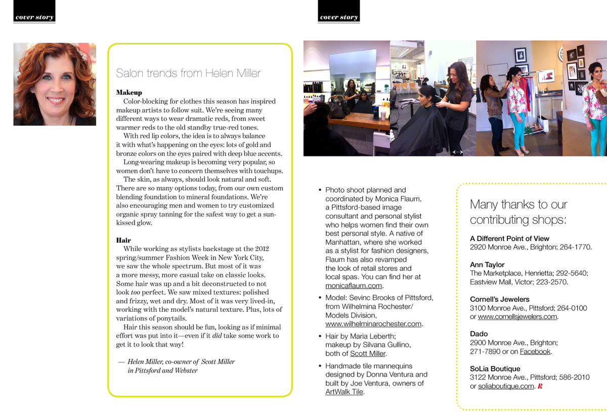 Monica Flaum Makeover, Democrat & Chronicle Press